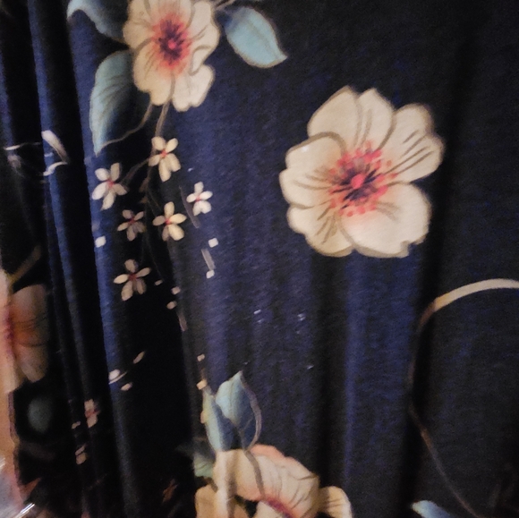 Spense 2x Jersey Style Black Floral Dress - Picture 8 of 8